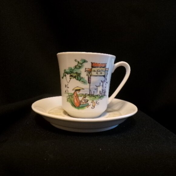 1950s Vintage Villeroy and Boch Luxembourg Demitasse Cups Set - Picture 7 of 9